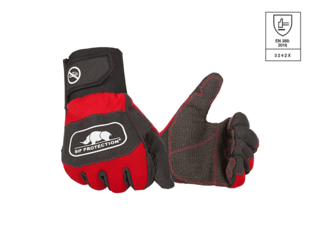 Pracovné rukavice SIP PROTECTION 2XD1 červená/čierna
