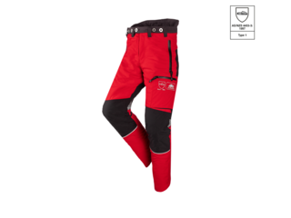 Protipořezové kalhoty SIP PROTECTION 1SPV INNOVATOR červená/šedá