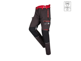 Chainsaw trousers SIP PROTECTION 1SPV INNOVATOR grey/red