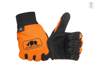 Antivibračné rukavice SIP PROTECTION LOGGER 2XA2 Hi-Vis oranžovo-čierna