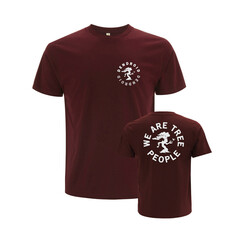 T-shirt DENDROID WE ARE TREE PEOPLE burgundy