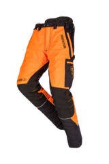 Protiporezové nohavice SIP PROTECTION 1SBD CANOPY AIR-GO Hi-Vis oranžová-čierna