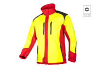 Softshellová bunda s odopínateľnými rukávmi SIP PROTECTION 1SWS FUYU žlto-červená