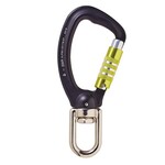 Carabiner with COURANT TWISTER TRIPLE LOCK swivel hinge