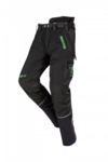 Protiporezové nohavice SIP PROTECTION 1SBD CANOPY AIR-GO SHORT 75 cm čierna-zelená